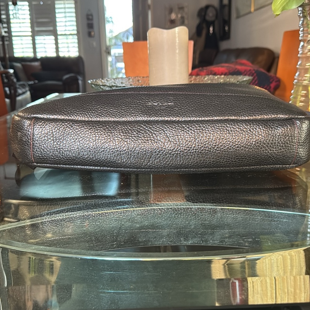 Coach Pebbled Leather Laptop Bag Briefcase 💼 - Picture 8 of 13